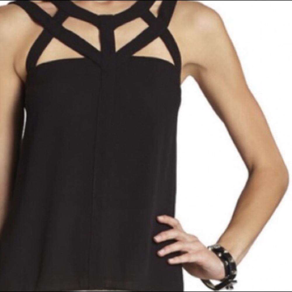 BCBGMAXAZRIA strappy Jada cut out blouse - Picture 3 of 11